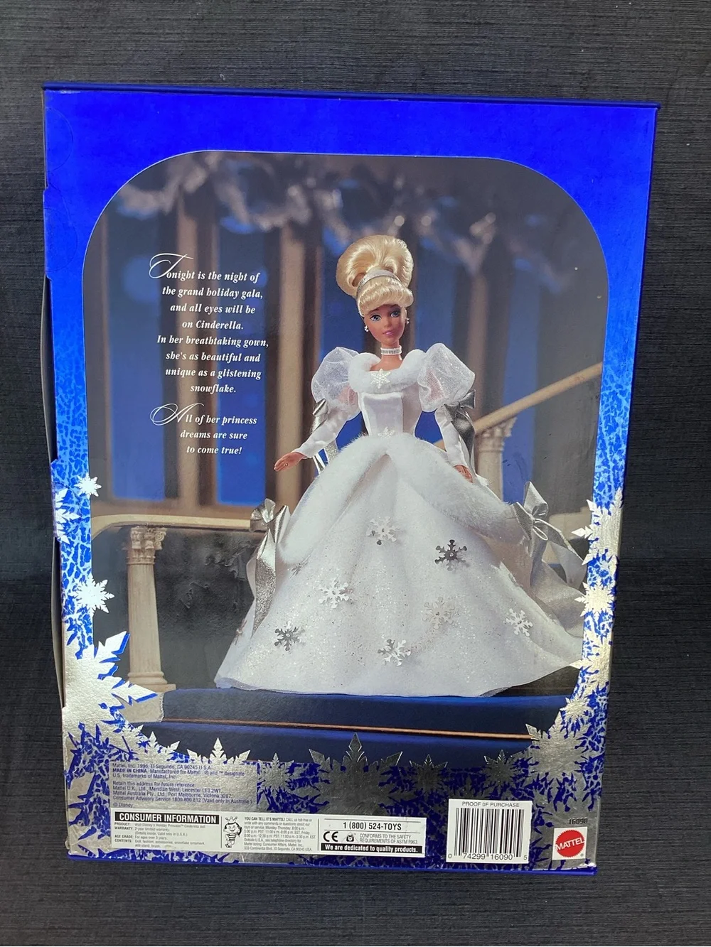 Holiday Princess Walt Disney’s Cinderella Special Edition Barbie Doll 1996 NEW